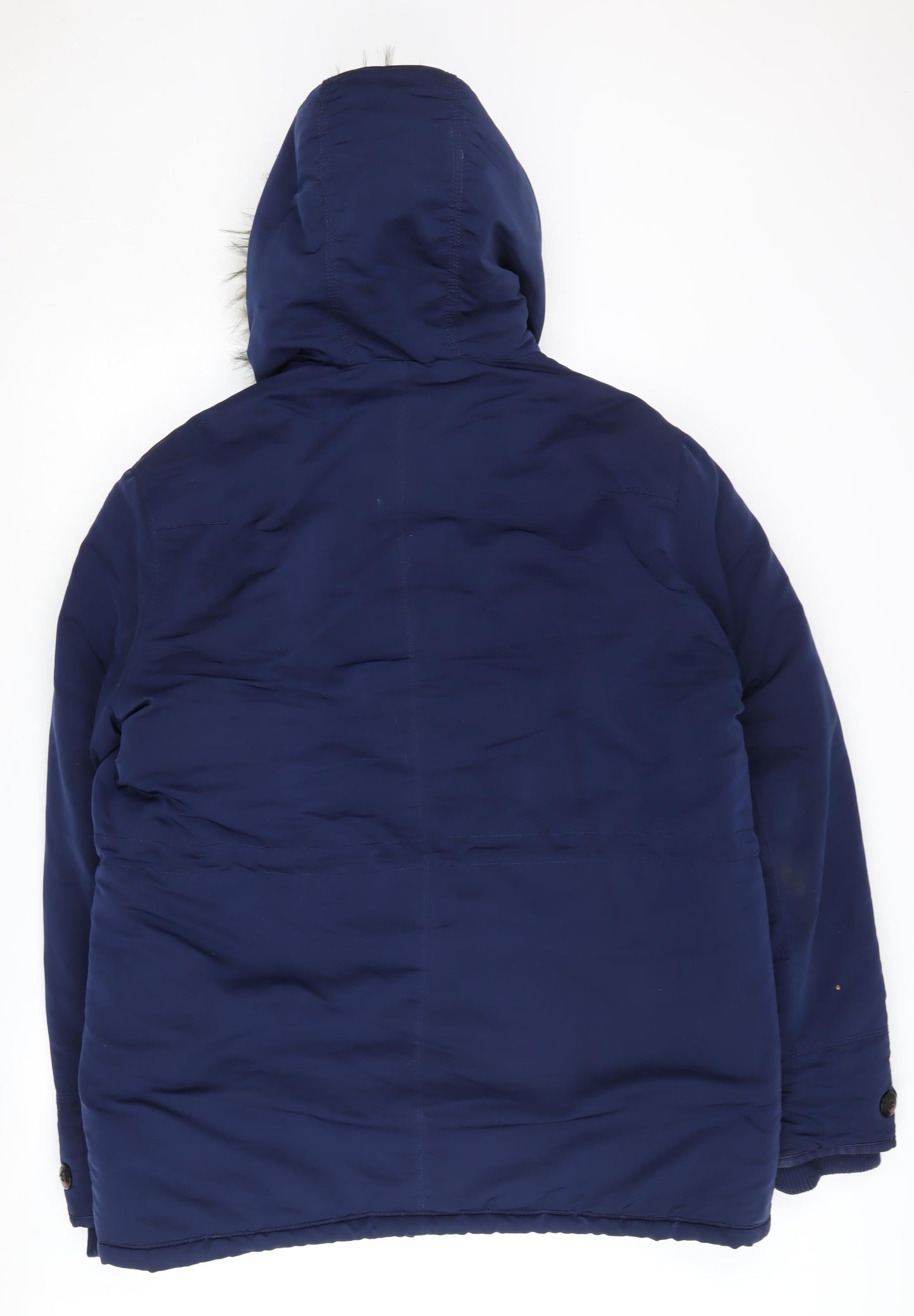 Mens UK Size L Burton Menswear Blue Parka Coat