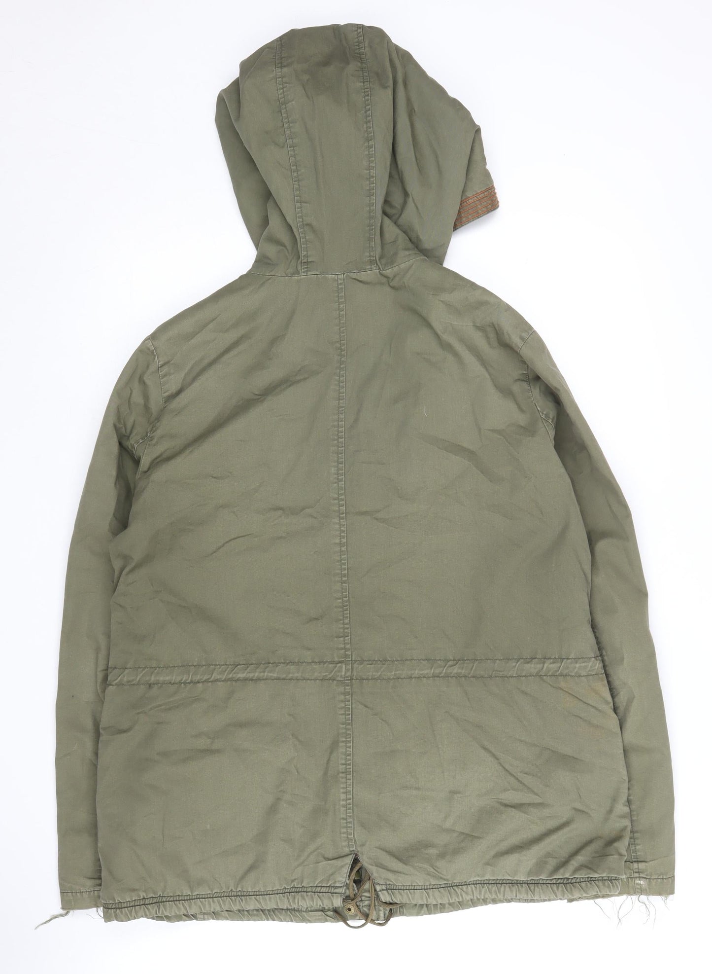 Womens UK Size 12 New Look Green Parka Coat