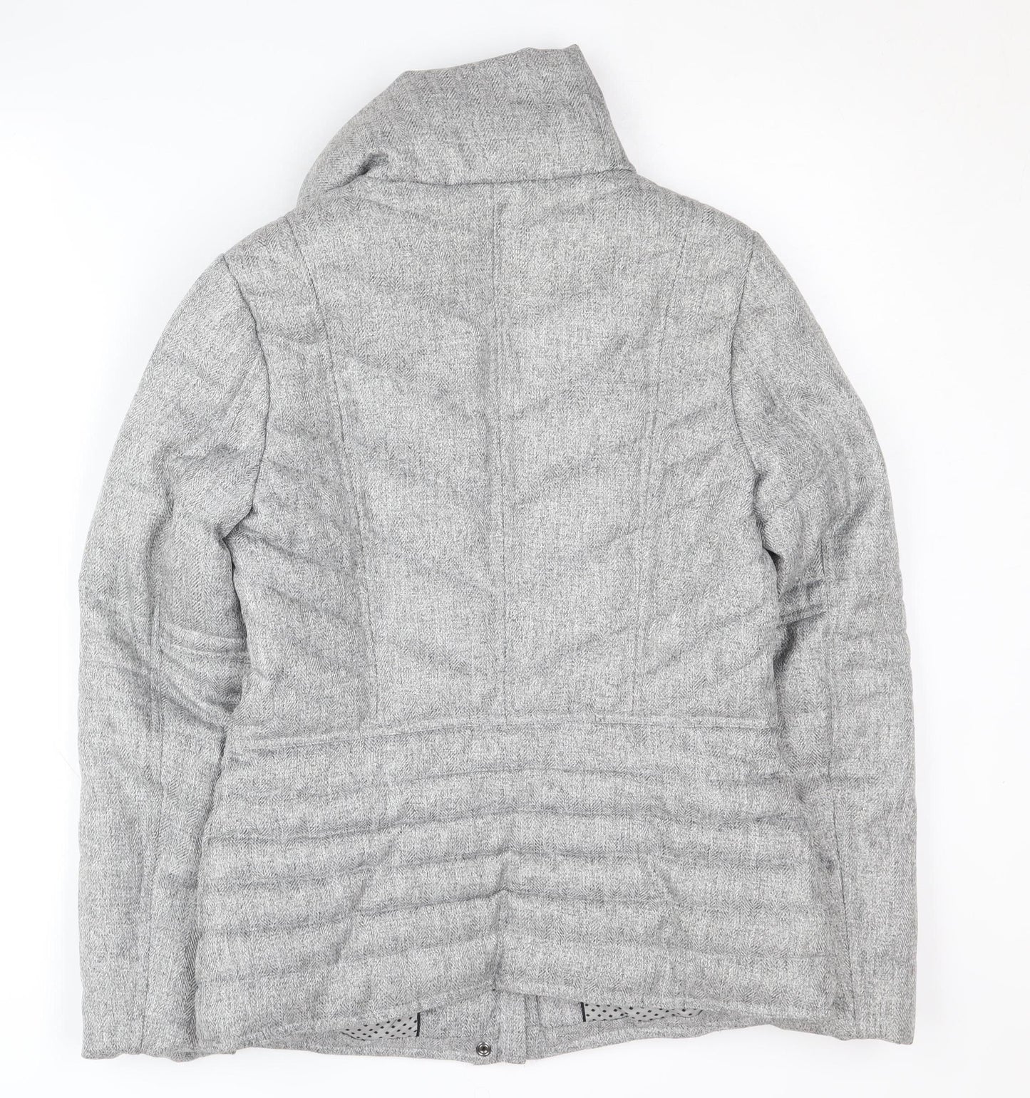 Next Women's Grey Puffer Jacket Size 8