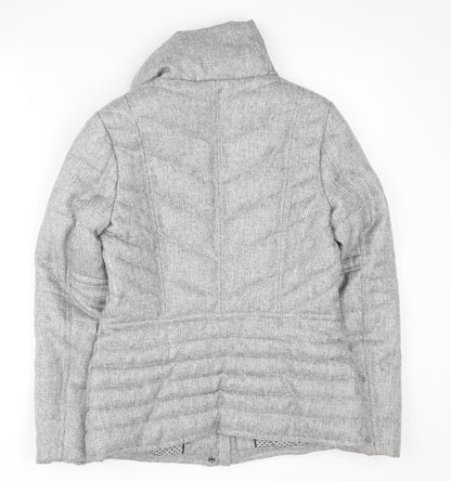 Next Women's Grey Puffer Jacket Size 8