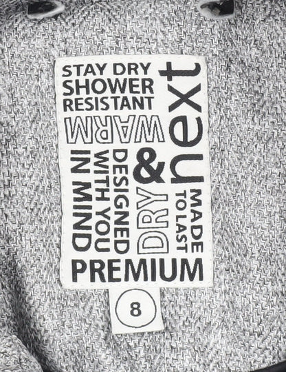 Next Women's Grey Puffer Jacket Size 8