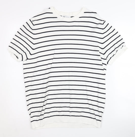 Womens UK Size 14 Zara Multicoloured Pullover Jumper