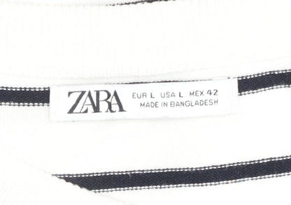 Womens UK Size 14 Zara Multicoloured Pullover Jumper
