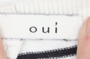 Womens UK Size 10 Oui Multicoloured Cardigan Jumper