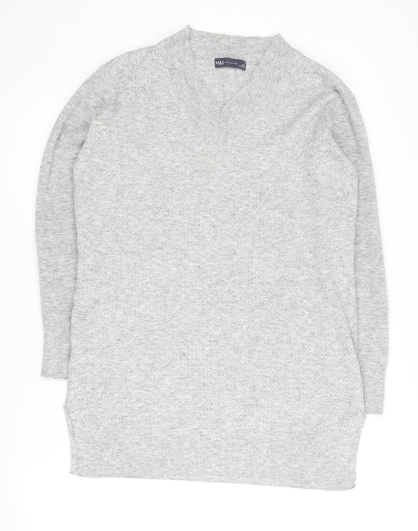 Womens UK Size M Marks and Spencer Grey Pullover Jumper