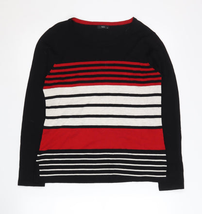 Womens UK Size 14 M&Co Black Pullover Jumper