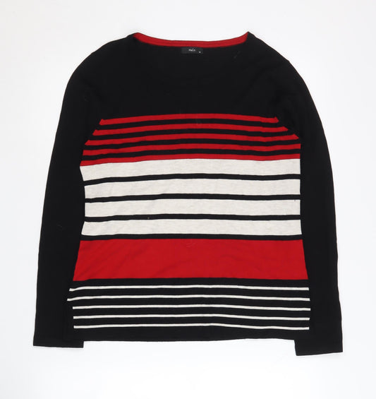 Womens UK Size 14 M&Co Black Pullover Jumper