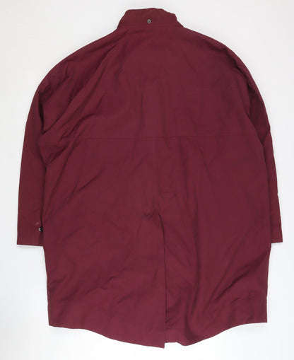 Kin Women's Long Red Coat, Size 14