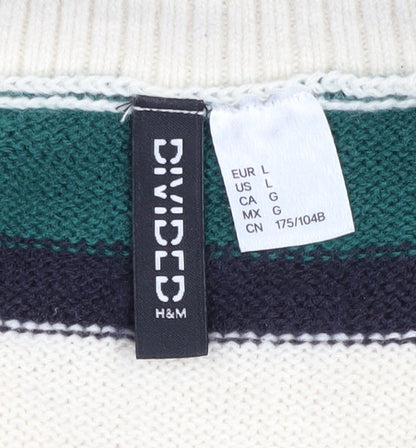 Womens UK Size 12 H&M Multicoloured Pullover Jumper