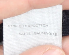 Damart Women's Boat Neck Striped Jumper - Black M