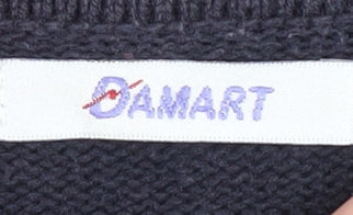 Damart Women's Boat Neck Striped Jumper - Black M