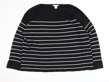 Womens UK Size L H&M Black Pullover Jumper