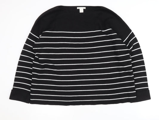 Womens UK Size L H&M Black Pullover Jumper