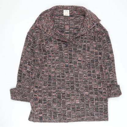 Womens UK Size 16 St Michael Multicoloured Henley Jumper