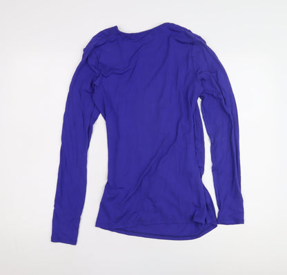 Womens UK Size L Boden Blue Wrap Blouse