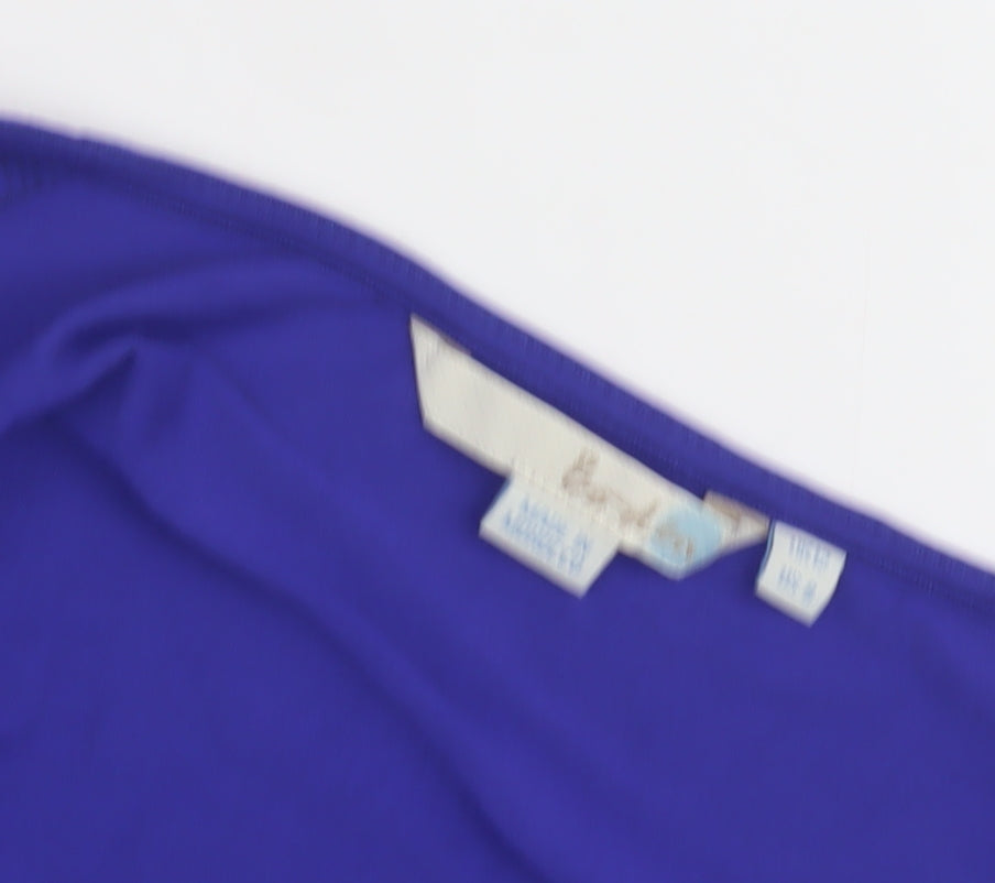 Womens UK Size L Boden Blue Wrap Blouse