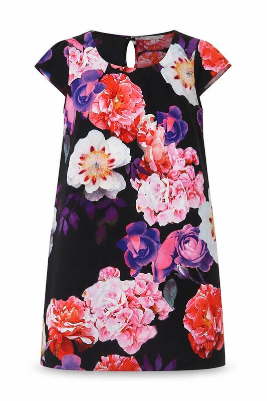Front view of Red Herring Women's Floral Petite Shift Dress