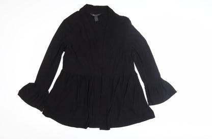 Womens UK Size M Nina Leonard Black Basic Jacket