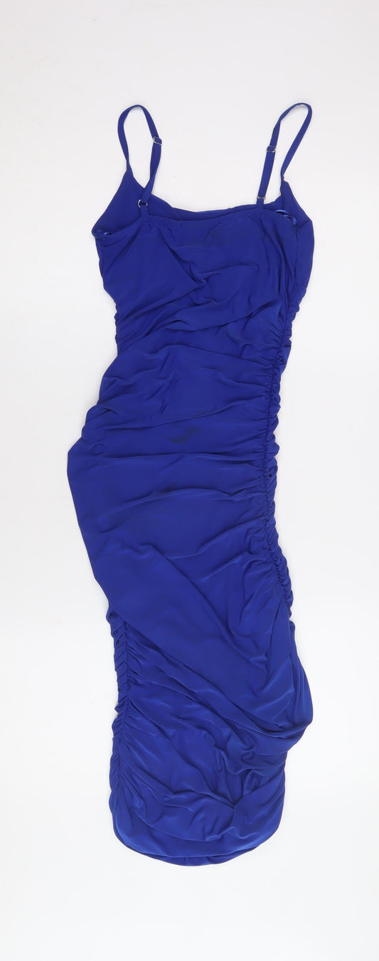 Quiz Women's Blue Sleeveless Party Dress, Size 6