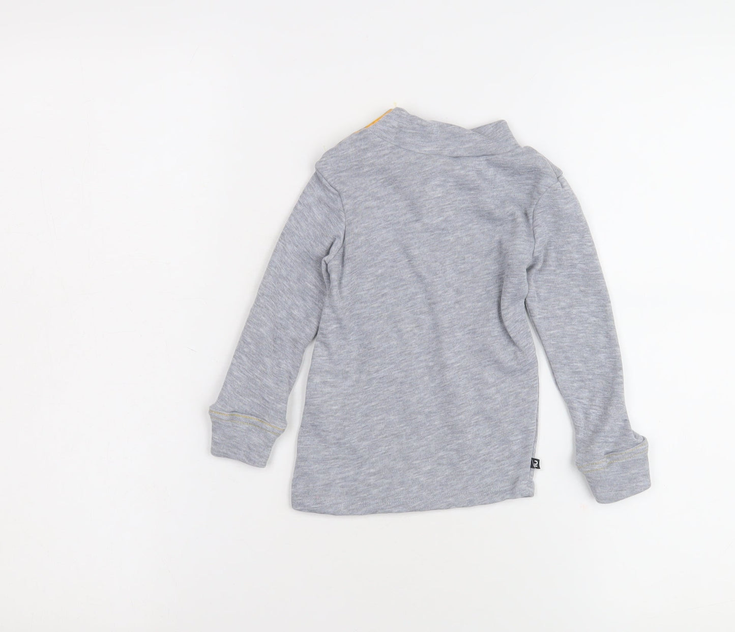 Decathlon Grey Long Sleeve High Neck Boys Shirt 2-3 Years
