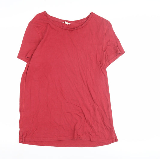 Esprit Women's Red Cotton T-Shirt, Size L, Casual Wear