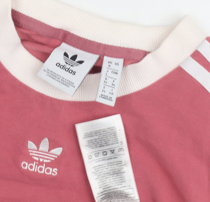 Adidas Women's Pink Long Sleeve Pullover, Size 8