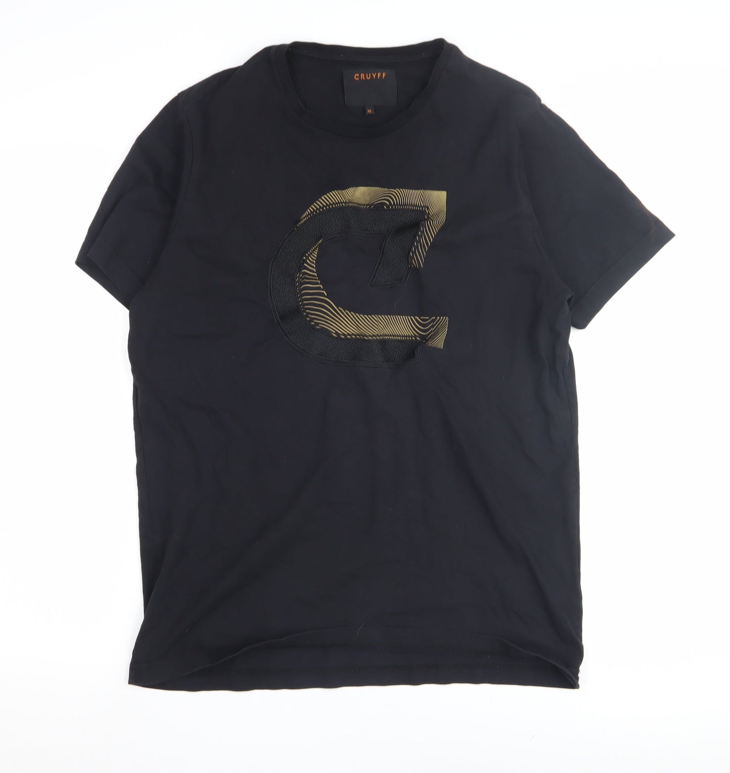 Cruyff Men's Black XL Graphic T-Shirt