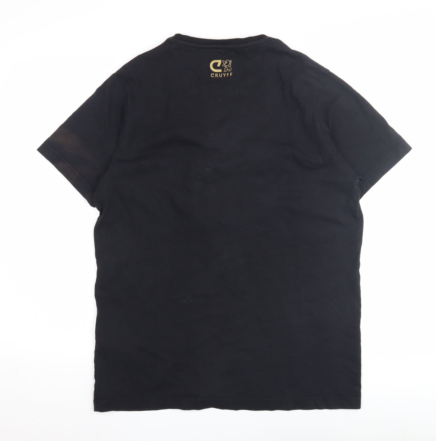 Cruyff Men's Black XL Graphic T-Shirt