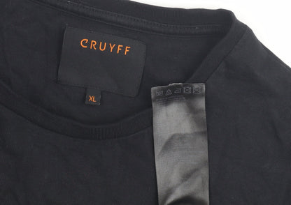 Cruyff Men's Black XL Graphic T-Shirt