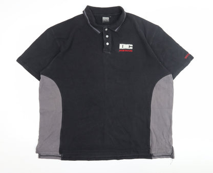 David Coulthard Men's Black XL Polo Shirt, Racing Style