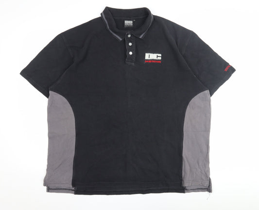 David Coulthard Men's Black XL Polo Shirt, Racing Style