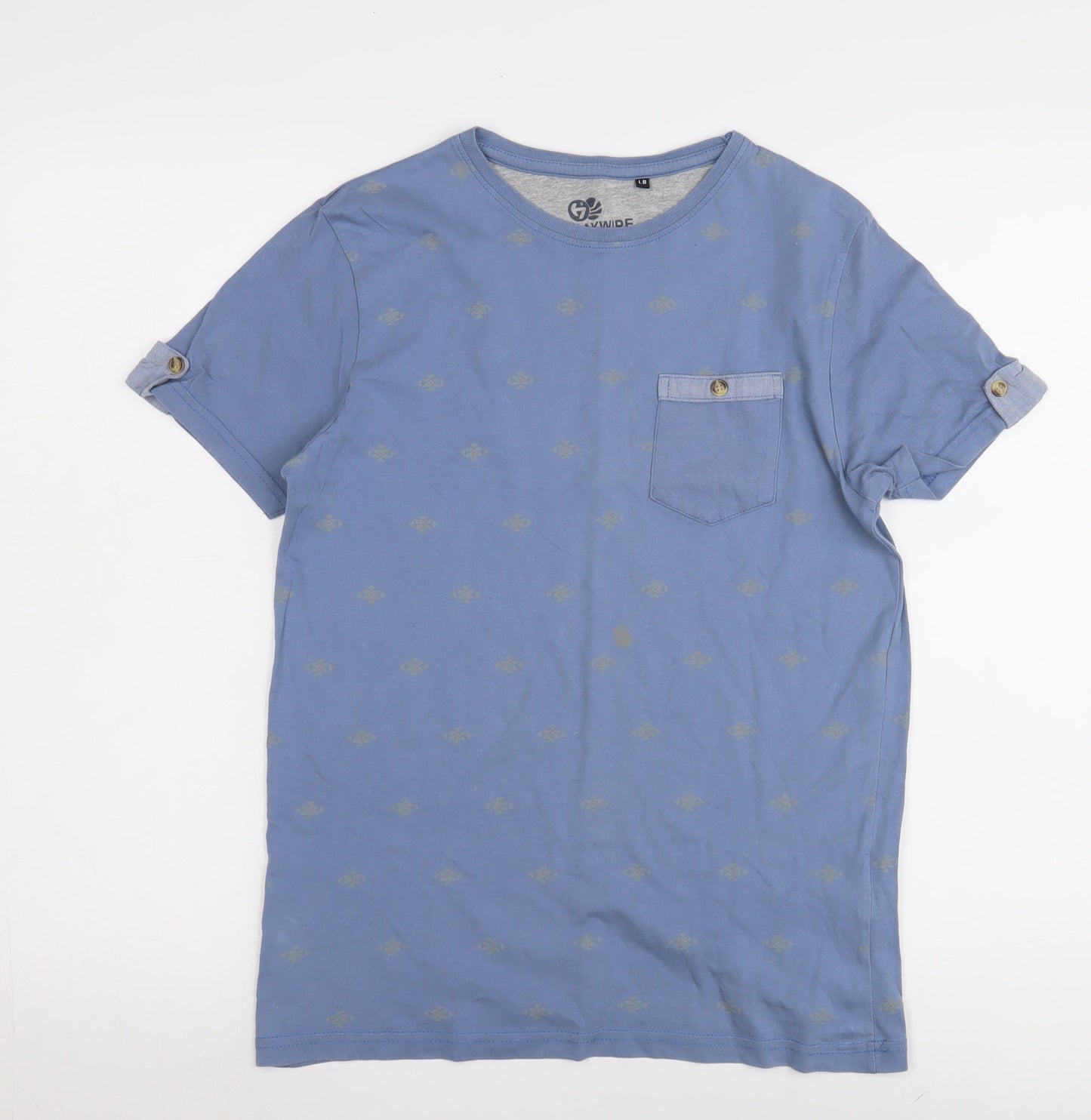 Haywire Boys Blue Graphic Print T-Shirt Large