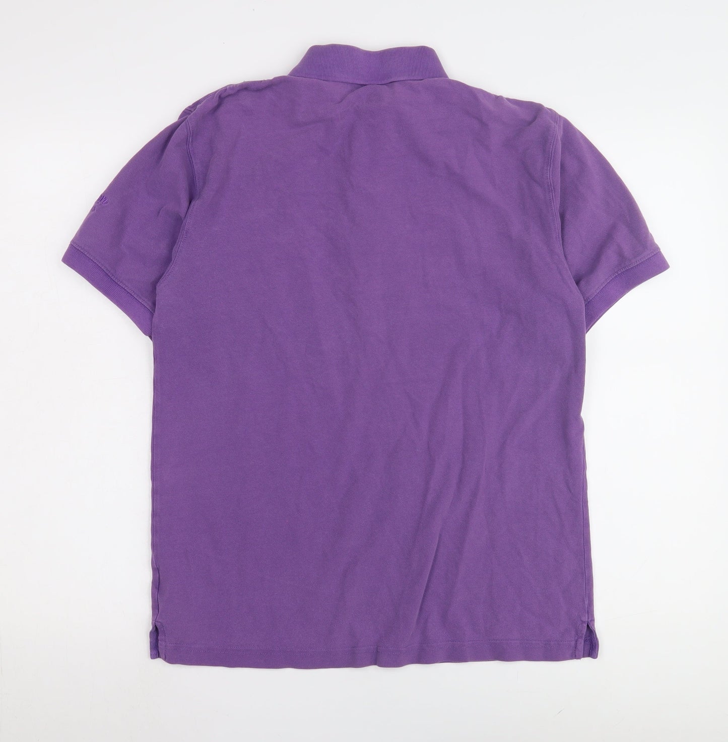 Cotton Traders Men's Purple Polo Shirt, Size S