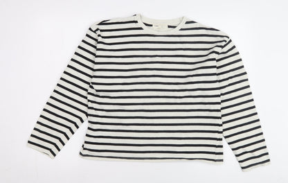 Unisex Adults UK Size S Pull&Bear Black Pullover Sweatshirt