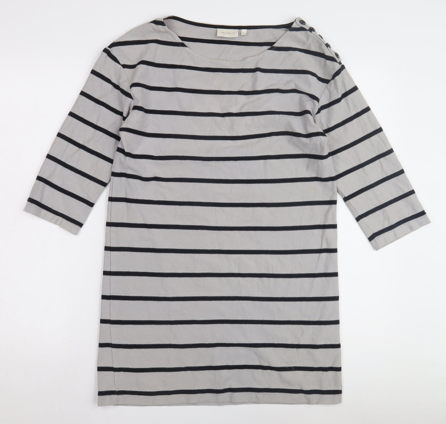Womens UK Size M Jackpot Grey Tunic T-Shirt