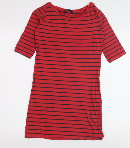 French Connection Women's Red T-Shirt Dress Size 10