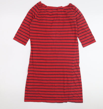French Connection Women's Red T-Shirt Dress Size 10