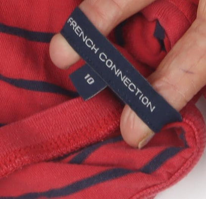 French Connection Women's Red T-Shirt Dress Size 10