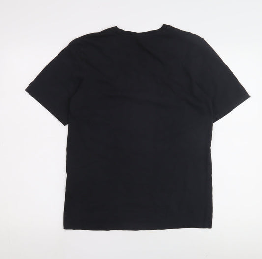 Mens UK Size M JACK & JONES Black  T-Shirt