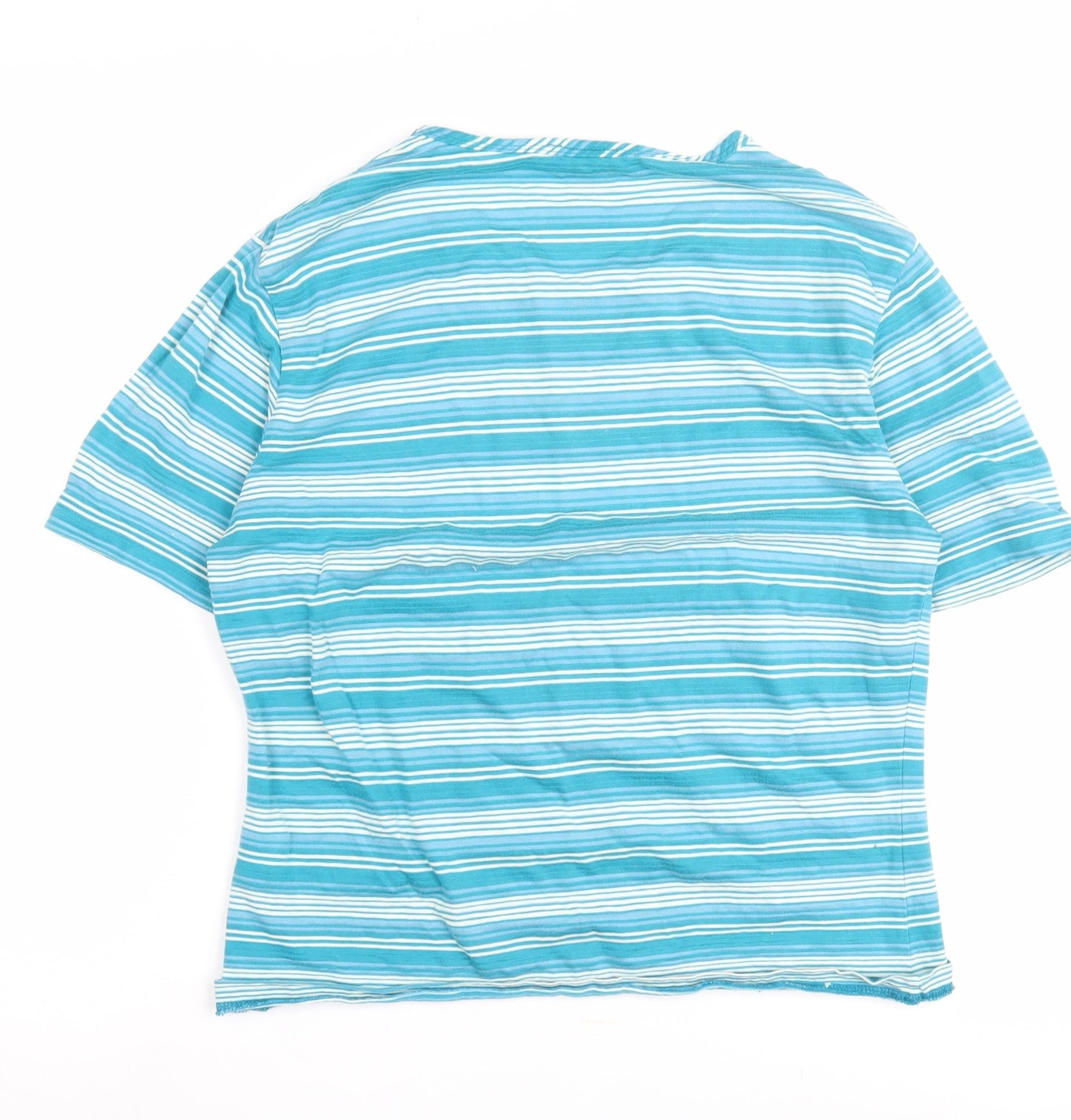 Womens UK Size 12 DASH Blue Basic T-Shirt