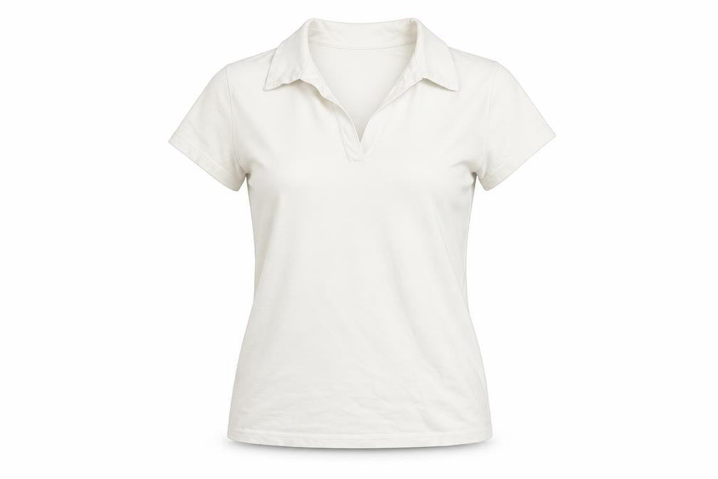 Womens UK Size M USA Pro White Basic Polo