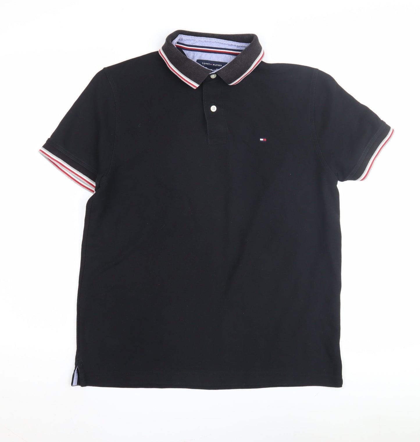 Tommy Hilfiger Men's Black Polo Shirt M