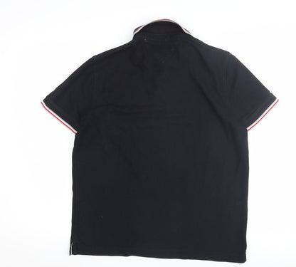 Tommy Hilfiger Men's Black Polo Shirt M