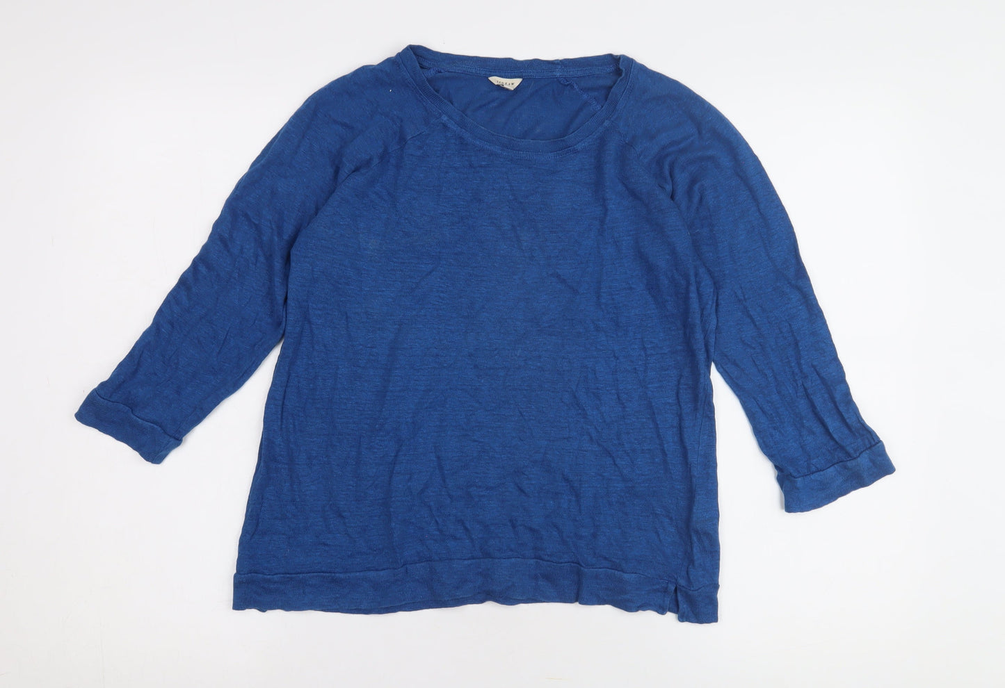 Womens UK Size L Jigsaw Blue Basic T-Shirt