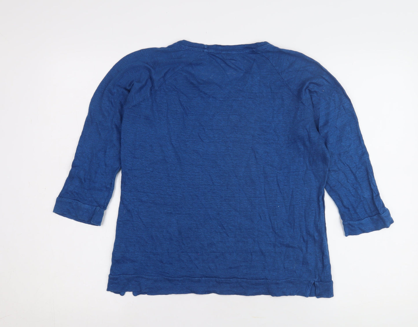 Womens UK Size L Jigsaw Blue Basic T-Shirt