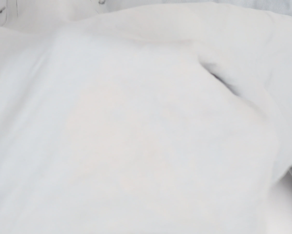 Nike Men's Blue M T-Shirt, Crew Neck, Cotton, Logo Accent