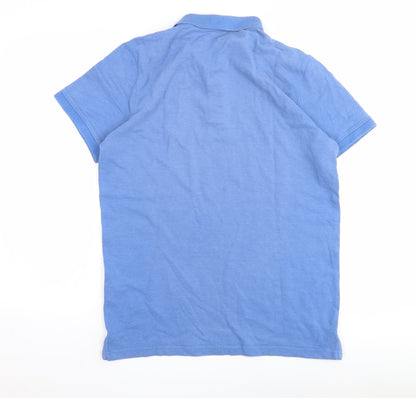 Tom Tailor Men's Blue Polo Shirt M Short Sleeve