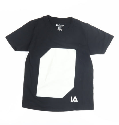 Illuminated Apparel Boys Black T-Shirt 7-8 Years with Logo