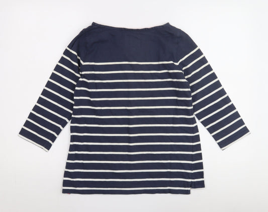 Jack Wills Women's Blue Striped Top Size 8
