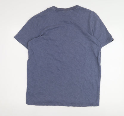 Superdry Mens Blue Graphic Print T-Shirt L